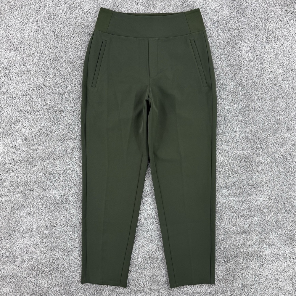 Athleta Endless High Rise Pants Women's 2 Green Pull On Stretch Quiet Luxury